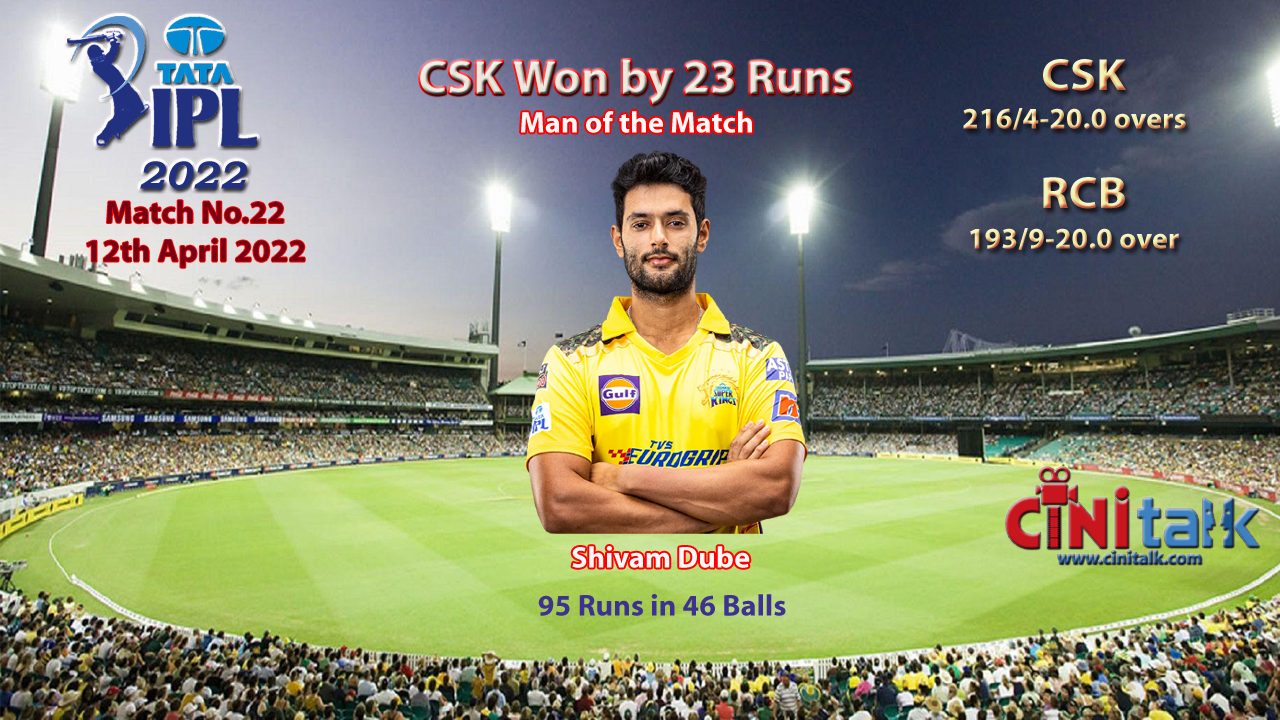 CSK VS RCB, IPL2022, Cini Talk