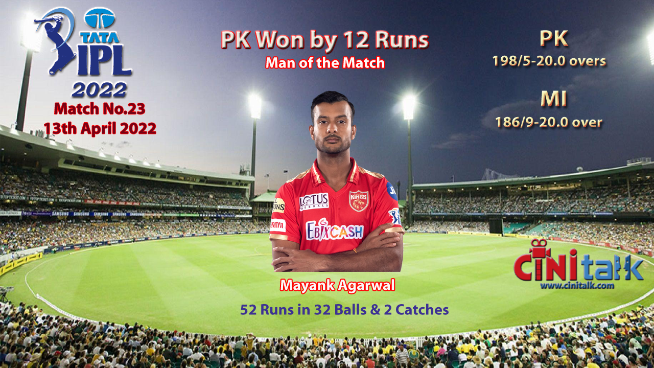 MI VS PK, IPL2022, Cini Talk