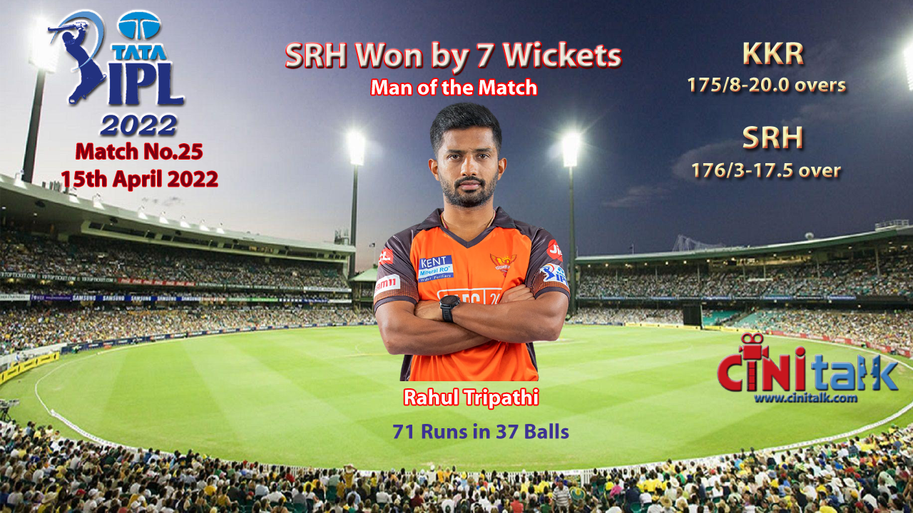 SRH VS KKR, IPL2022, Cini Talk